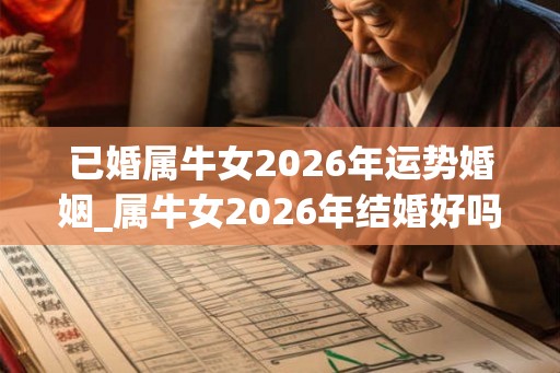 已婚属牛女2026年运势婚姻_属牛女2026年结婚好吗 已婚属牛女2026年运势婚姻_属牛女2026年结婚好吗