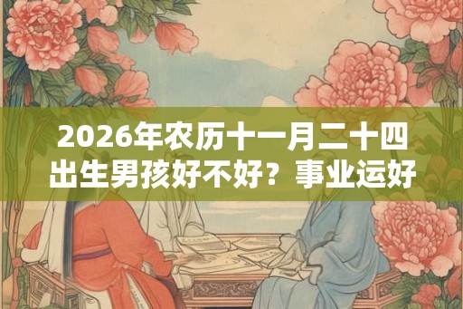 2026年农历十一月二十四出生男孩好不好？事业运好吗？