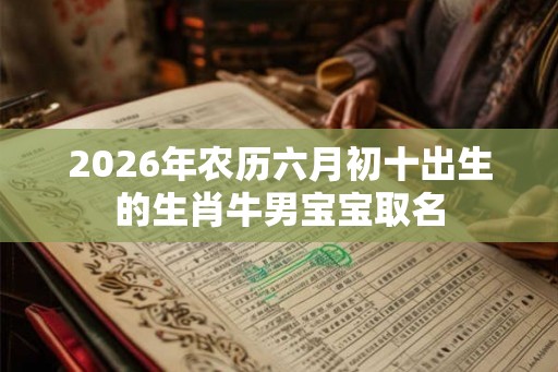 2026年农历六月初十出生的生肖牛男宝宝取名