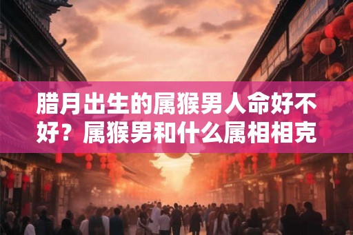 腊月出生的属猴男人命好不好？属猴男和什么属相相克？