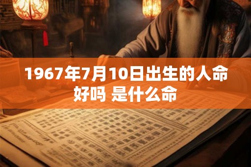 1967年7月10日出生的人命好吗 是什么命