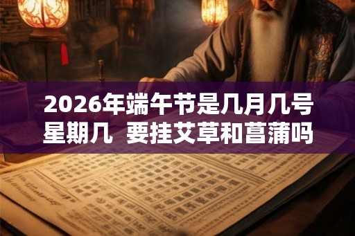 2026年端午节是几月几号星期几  要挂艾草和菖蒲吗