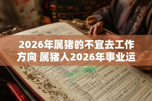 2026年属猪的不宜去工作方向 属猪人2026年事业运势 2026年属猪的不宜去工作方向 属猪人2026年事业运势