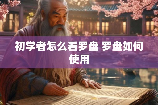 初学者怎么看罗盘 罗盘如何使用