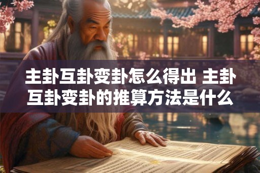 主卦互卦变卦怎么得出 主卦互卦变卦的推算方法是什么