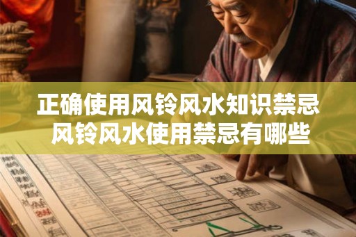 正确使用风铃风水知识禁忌 风铃风水使用禁忌有哪些 正确使用风铃风水知识禁忌 风铃风水使用禁忌有哪些