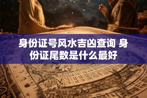 身份证号风水吉凶查询 身份证尾数是什么最好