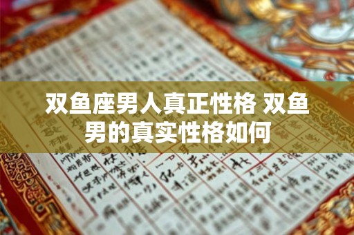 双鱼座男人真正性格 双鱼男的真实性格如何