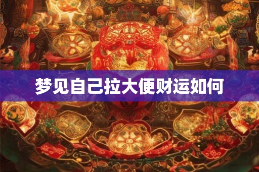 梦见自己拉大便财运如何