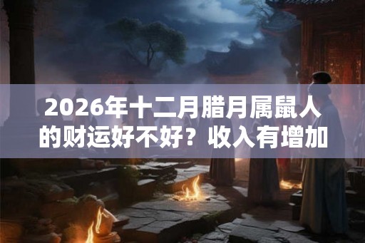 2026年十二月腊月属鼠人的财运好不好？收入有增加吗？