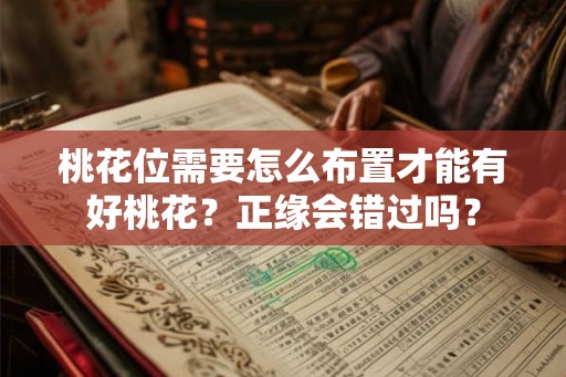 桃花位需要怎么布置才能有好桃花？正缘会错过吗？
