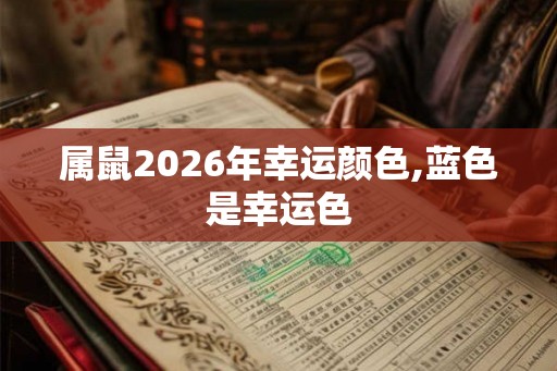 属鼠2026年幸运颜色,蓝色是幸运色