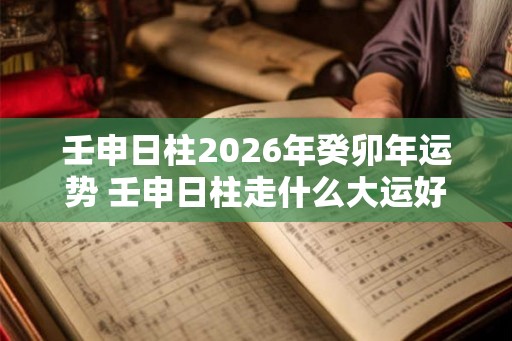 壬申日柱2026年癸卯年运势 壬申日柱走什么大运好