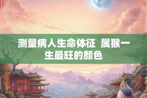 测量病人生命体征  属猴一生最旺的颜色
