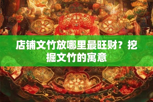 店铺文竹放哪里最旺财？挖掘文竹的寓意