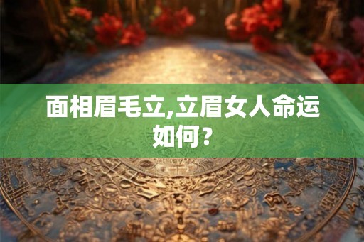 面相眉毛立,立眉女人命运如何？