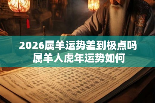 2026属羊运势差到极点吗 属羊人虎年运势如何 2026属羊运势差到极点吗 属羊人虎年运势如何