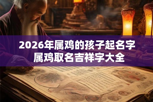 2026年属鸡的孩子起名字  属鸡取名吉祥字大全