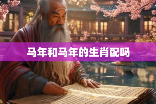 马年和马年的生肖配吗 马年和马年的生肖配吗