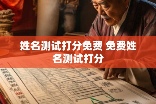 姓名测试打分免费 免费姓名测试打分 姓名测试打分免费 免费姓名测试打分