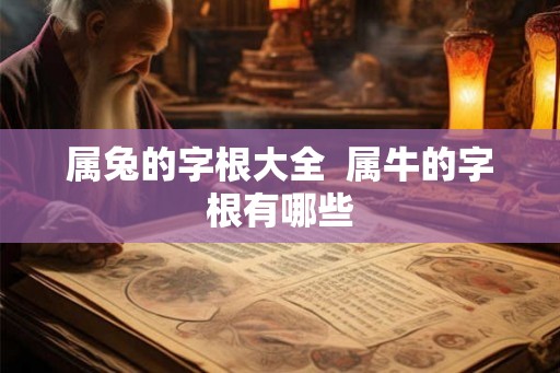 属兔的字根大全  属牛的字根有哪些