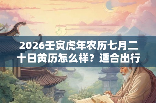 2026壬寅虎年农历七月二十日黄历怎么样?适合出行吗? 2026壬寅虎年农历七月二十日黄历怎么样?适合出行吗?