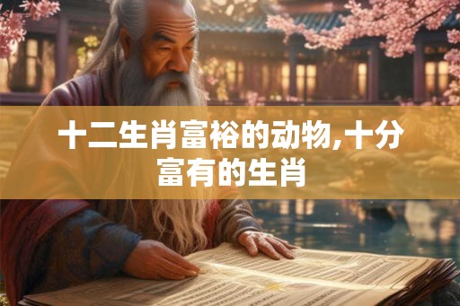 十二生肖富裕的动物,十分富有的生肖 十二生肖富裕的动物,十分富有的生肖
