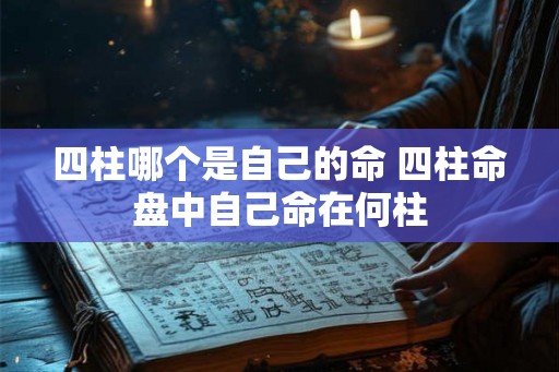 四柱哪个是自己的命 四柱命盘中自己命在何柱