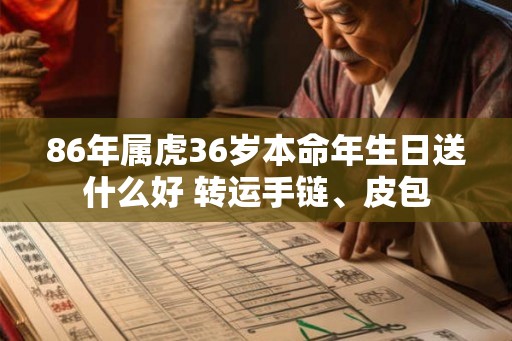 86年属虎36岁本命年生日送什么好 转运手链、皮包