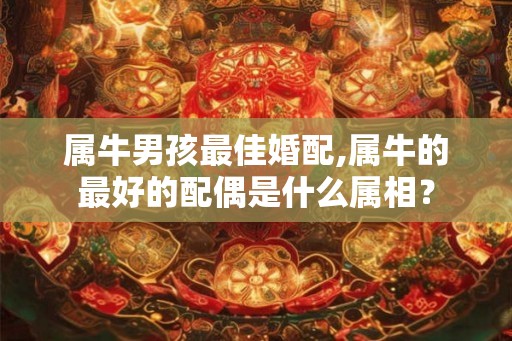 属牛男孩最佳婚配,属牛的最好的配偶是什么属相？