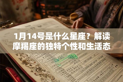1月14号是什么星座？解读摩羯座的独特个性和生活态度