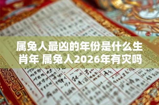 属兔人最凶的年份是什么生肖年 属兔人2026年有灾吗