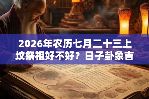 2026年农历七月二十三上坟祭祖好不好？日子卦象吉凶？