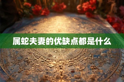 属蛇夫妻的优缺点都是什么 属蛇夫妻的优缺点都是什么