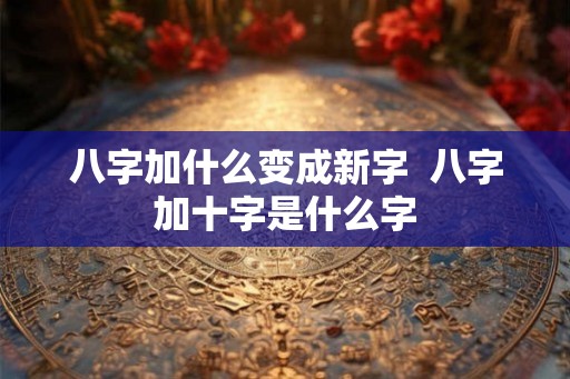 八字加什么变成新字  八字加十字是什么字