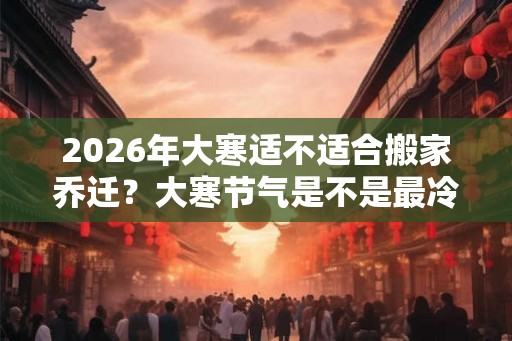 2026年大寒适不适合搬家乔迁？大寒节气是不是最冷的？