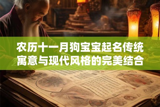 农历十一月狗宝宝起名传统寓意与现代风格的完美结合 农历十一月狗宝宝起名传统寓意与现代风格的完美结合