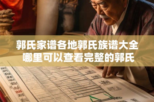 郭氏家谱各地郭氏族谱大全 哪里可以查看完整的郭氏家谱