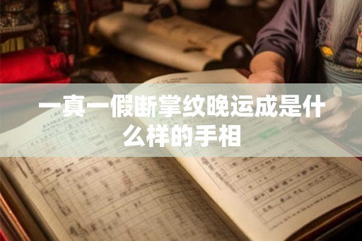 一真一假断掌纹晚运成是什么样的手相 一真一假断掌纹晚运成是什么样的手相