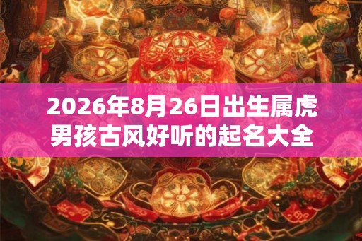 2026年8月26日出生属虎男孩古风好听的起名大全