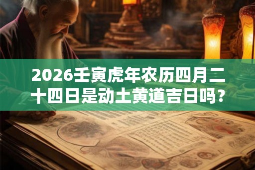 2026壬寅虎年农历四月二十四日是动土黄道吉日吗？