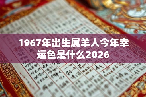 1967年出生属羊人今年幸运色是什么2026 1967年出生属羊人今年幸运色是什么2026