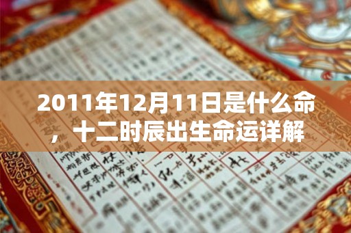 2011年12月11日是什么命，十二时辰出生命运详解