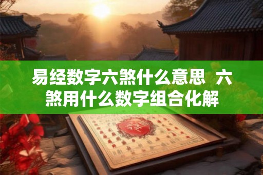 易经数字六煞什么意思 六煞用什么数字组合化解 易经数字六煞什么意思 六煞用什么数字组合化解
