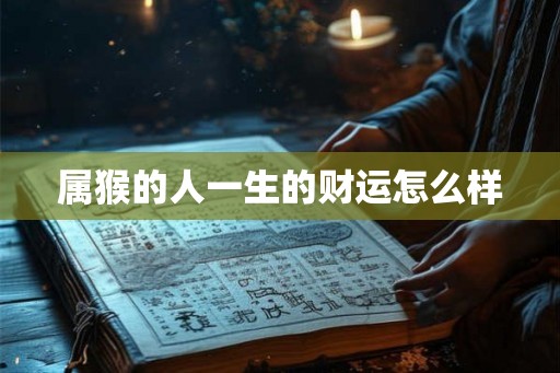 属猴的人一生的财运怎么样