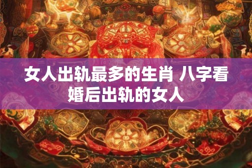 女人出轨最多的生肖 八字看婚后出轨的女人