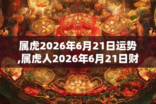 属虎2026年6月21日运势,属虎人2026年6月21日财运,生肖虎2026年6月21日运势 属虎2026年6月21日运势,属虎人2026年6月21日财运,生肖虎2026年6月21日运势