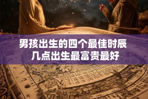 男孩出生的四个最佳时辰  几点出生最富贵最好