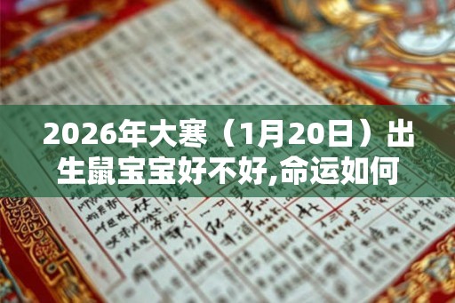 2026年大寒（1月20日）出生鼠宝宝好不好,命运如何？