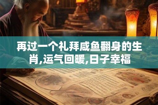 再过一个礼拜咸鱼翻身的生肖,运气回暖,日子幸福